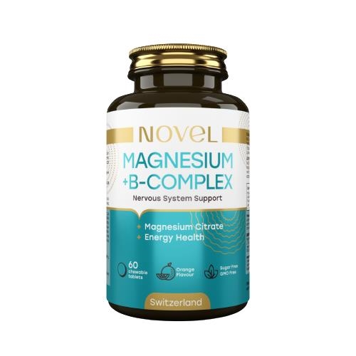 Витамины Novel Магний + B-комплекс таблетки жевательные №60