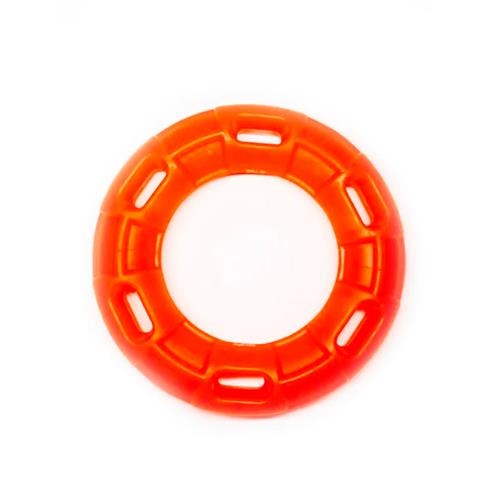 Игрушка для собак Fox TF-030 Кольцо с 6 сторонами оранжевое, с запахом ванили, 12 см