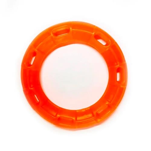 Игрушка для собак Fox TF-035 Кольцо с 6 сторонами оранжевое, с запахом ванили, 15 см