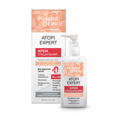Специальный крем Hirudo Derm Atopic Program Аtopi Expert для сухой, очень сухой и склонной к атопии кожи, 200 мл