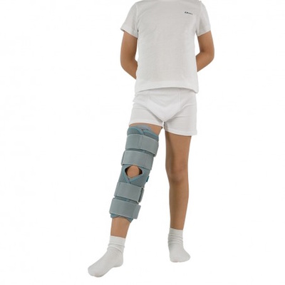 Бандаж (тутор) на коленный сустав Алком 3013 kids, цвет серый, размер 2
