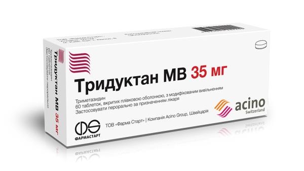 Тридуктан МВ таблетки, п/плен. обол., с модиф. высвоб. по 35 мг №60 (20х3)