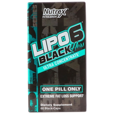 Жироспалювач Nutrex NR Lipo-6 Black Hers Ultra Concentrate, 60 капсул