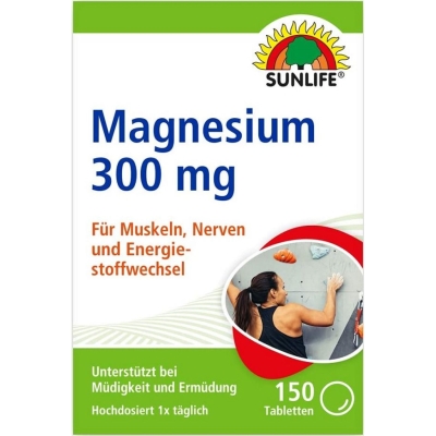 Витамины Sunlife Magnesium 300 mg таблетки №150