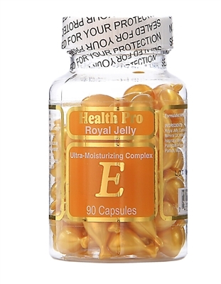 Комплекс HealthPro Royal Jelly увлажнение для лица и шеи с маточным молочком и витамином Е капсулы №90