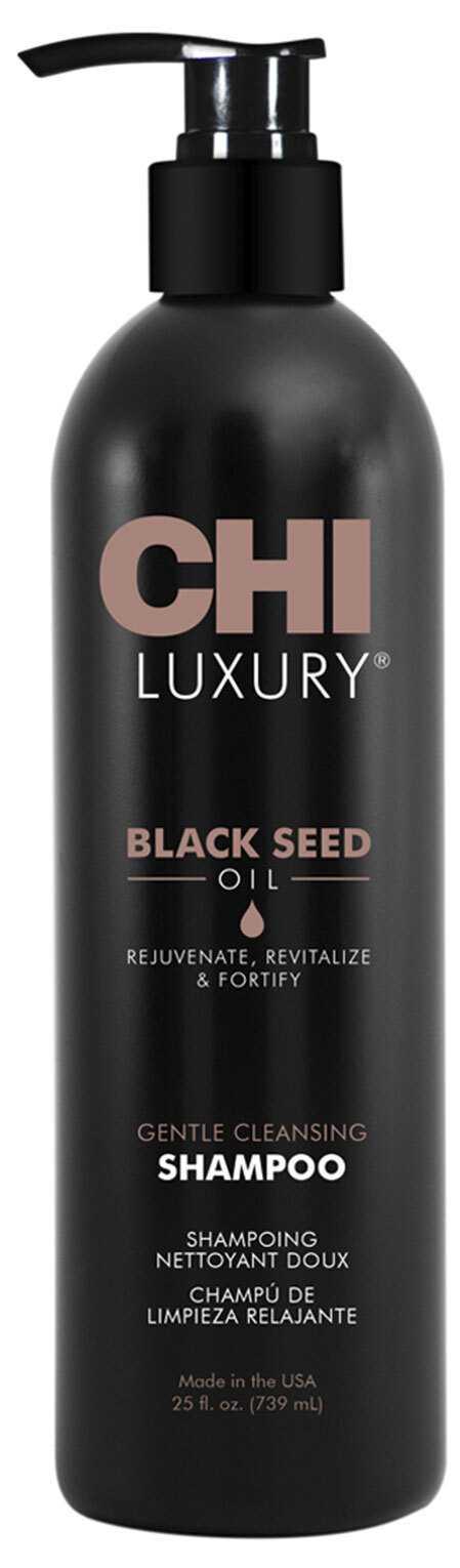 Шампунь CHI Luxury Black Seed Oil Gentle Cleansing Shampoo для волос очищающий с маслом черного тмина, 739 мл