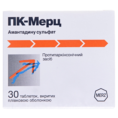 Пк-мерц таблетки, п/плен. обол. по 100 мг №30 (10х3)