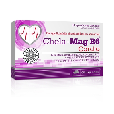 Витамины для сердца и кровеносной системы Olimp Chela-Mag B6 cardio, 30 таблеток