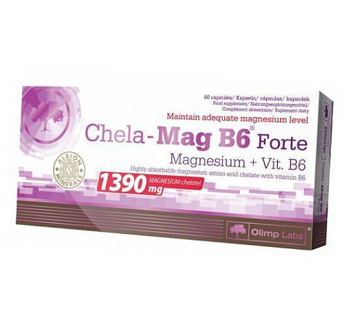 Магний В6 Форте Olimp Chela-Mag B6 Forte, 60 капсул