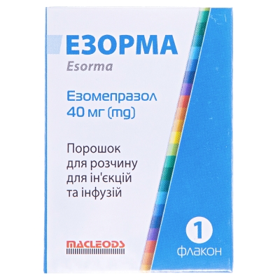 Эзорма порошок для р-ра д/ин. и инф. по 40 мг №1 во флак.
