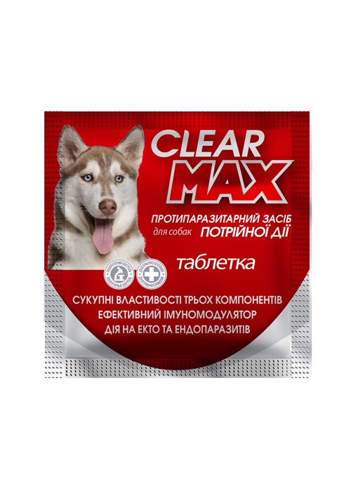 КлиарМакс 1 г антигельминтное средство для собак, 1 таблетка