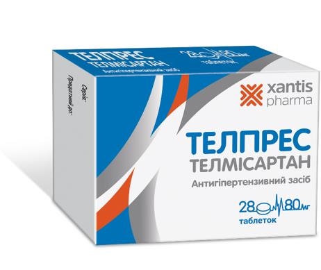 Телпрес таблетки по 80 мг №28 (14х2)