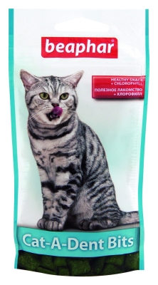 Подушечки для чистки зубов кошек Beaphar Cat-A-Dent Bits, 35 г