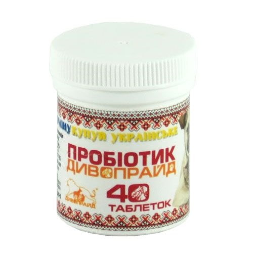 Дивопрайд пробиотик для собак и кошек, 40 таблеток