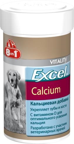 Кальций 8in1 Excel Calcium для собак, 155 таблеток