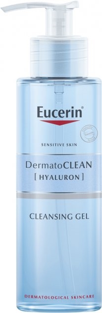 Гель для умывания Eucerin 63993 DermatoClean [HYALURON] мягкий, очищающий, для нормальной и комбинированной кожи, 200 мл