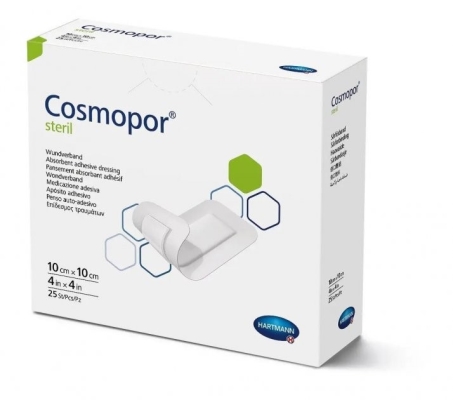 Повязка пластырная Cosmopor steril для закрытия ран 10 см х 10 см стерильная, 1 штука