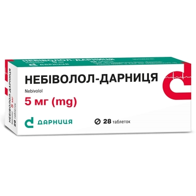 Небиволол-Дарница таблетки по 5 мг №28 (14х2)