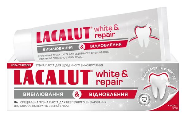 Зубная паста Lacalut White and Repair, 75 мл