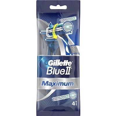 Бритвы Gillette Blue 2 Max одноразовые, 4 штуки