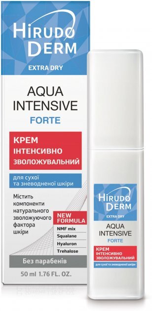 Крем для лица Hirudo Derm Extra Dry Aqua Intensive Forte интенсивно увлажняющий, 50мл