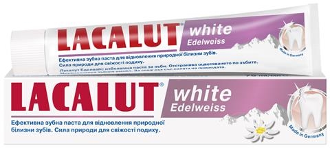 Зубная паста Lacalut White Edelweiss, 75 мл