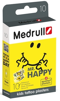 Medrull Mr. Happy children's tattoo plaster 10pcs