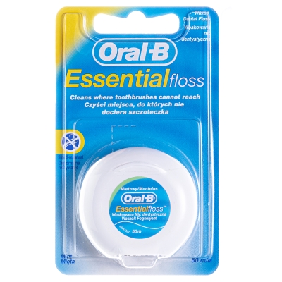 Зубная нить Oral-B Essential floss, Мятная, 50 м