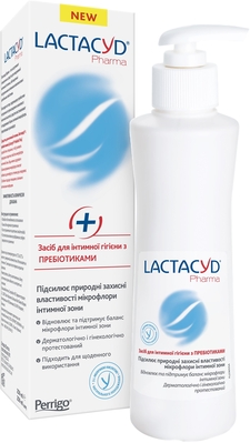 Средство для интимной гигиены Lactacyd Prebiotic Plus с пребиотиками по 250 мл во флак. с дозат.