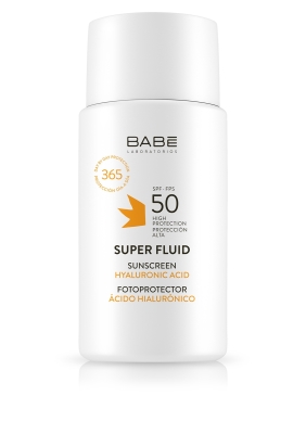 Солнцезащитный супер флюид Babe Laboratorios SPF 50 для всех типов кожи, 50 мл