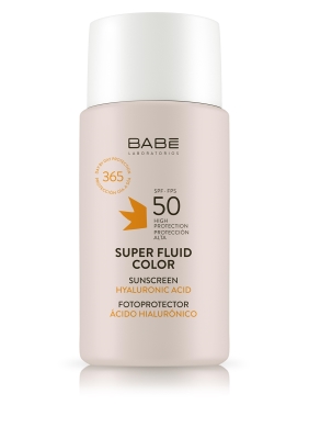 Солнцезащитный супер флюид ВВ Babe Laboratorios SPF 50 с тонирующим эффектом для всех типов кожи, 50 мл