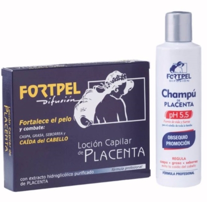 Набор Valquer Fortpel Восстановление волос с плацентой (Placenta Capillary лосьон + Placenta шампунь)