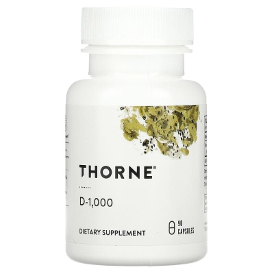 Витамин D3 1000МЕ Thorne Research Vitamin D-3 1000 капсулы №90