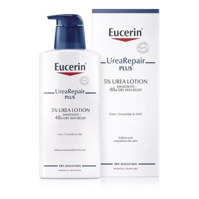 Лосьон для тела Eucerin 83562 Urea 5% Repair plus увлажняющий для сухой кожи с нежным парфюмом, 250 мл