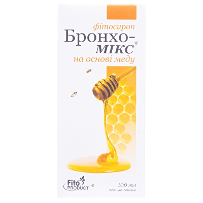 Бронхо-Микс фитосироп с медом и плющем по 100 мл во флак.