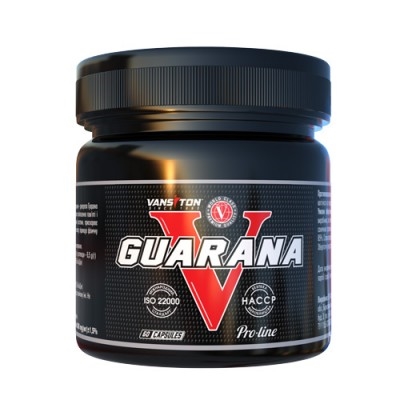 Натуральная добавка Vansiton Guarana (гуарана), 60 капсул