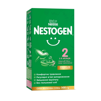 Смесь сухая молочная Nestogen 2 с лактобактериями L. Reuteri  для детей с 6 месяцев, 300 г