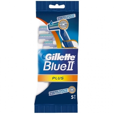 Бритвы Gillette Blue 2 Plus одноразовые, 5 штук