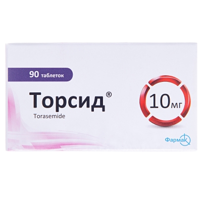 Торсид таблетки по 10 мг №90 (10х9)
