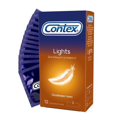 Презервативы латексные Contex Lights особенно тонкие, 12 штук