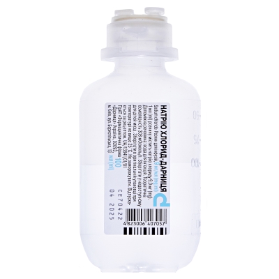Натрия хлорид-Дарница раствор д/инф. 9 мг/мл по 100 мл во флак.