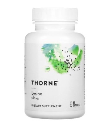 L-лизин Thorne Research L-Lysine 500 мг, 60 капсул