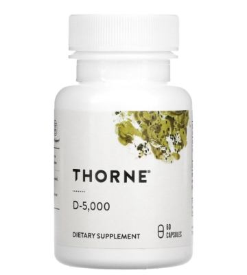 Витамин Д Thorne Research D-5000, 60 капсул