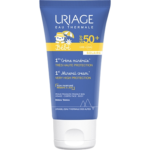 Крем солнцезащитный Uriage Baby 1st Mineral Cream минеральный SPF50+ детский, 50 мл