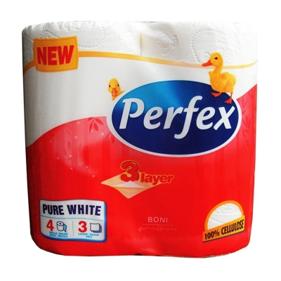 Туалетная бумага Perfex трехслойная, 4 рулона