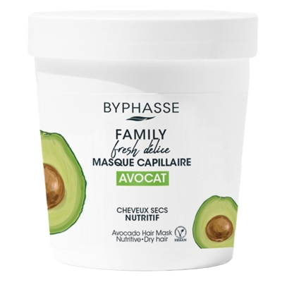 Маска Byphasse Family Fresh Delice для сухих волос, с авокадо, 250 мл