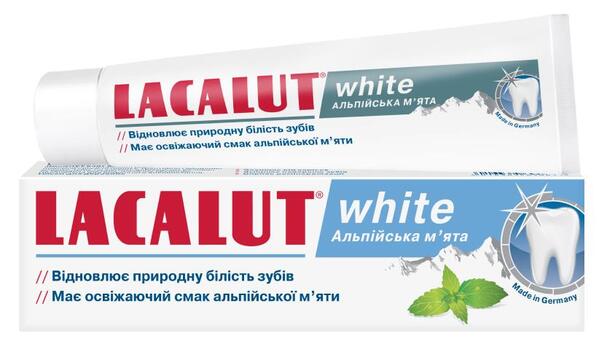 Зубная паста Lacalut White Альпийская мята, 75 мл