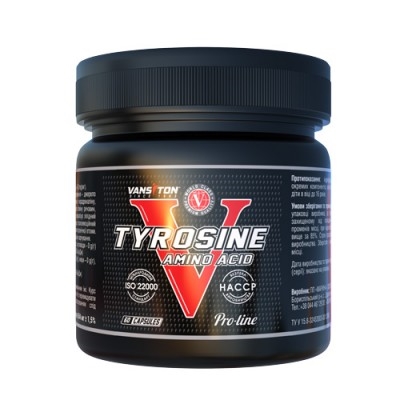 Амінокислота Vansiton Tyrosine (Тирозин), 60 капсул