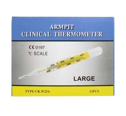 Термометр медичний Armpit скляний ртутний, 1 штука