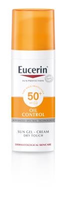 Гель-крем солнцезащитный Eucerin 69767 Sun Oil Control для лица с матирующим эффектом, SPF 50+, 50 мл